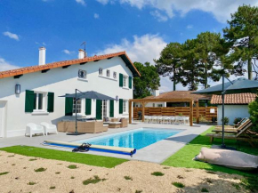 Villa familiale proche des plages avec piscine chauffée